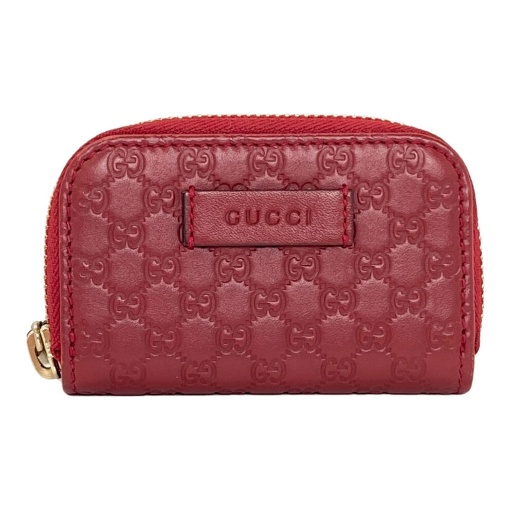 Gucci 449896 Outlet GG Signature Microssima Coin Case Leather Women's GUCCI